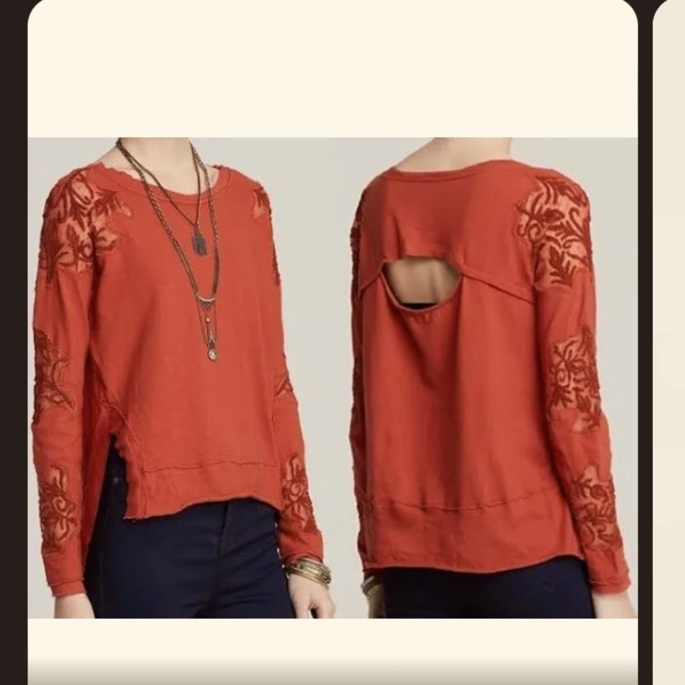 Free People Outer Sunset Grandpa Jersey Sweater Top Nwot boho winter $98 casual